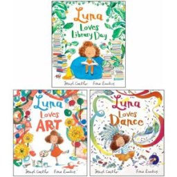 Andersen Press Luna Loves Series 3 Books Collection Set by Joseph Coelho (Luna Loves Library Day, Luna Loves Art & Luna Loves Dance)