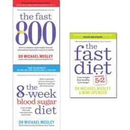 SHORT BOOKS LTD The Fast 800, 8 Week Blood Sugar Diet, Fast Diet 3 Books Collection Set by Michael Mosley