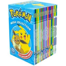 DEAN The Official Pokemon Mega Collection 18 Books Set - Ash Big Challenge, Pokemon Peril, Orange League, Scyther vs Charizard, Race to Danger & More