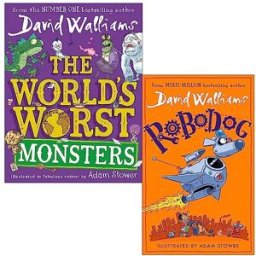 HARPERCOLLINS David Walliams Collection 2 Books Set (The World's Worst Monsters and Robodog)