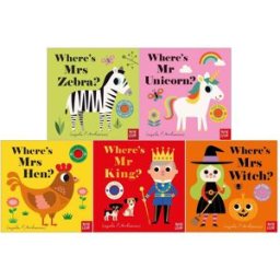 Nosy Crow Felt Flaps and a Mirror 5 Books Set By Ingela P Arrhenius (Mr King, Mr Unicorn, Mrs Hen, Mrs Witch, Mrs Zebra)