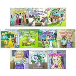 Fox Eye Publishing My First Fairytale Childrens Classic 10 Picture Books Collection Set – Aladdin, Beauty & The Beast, Puss in Boots, Jack & The Beanstalk, Hansel & Gret