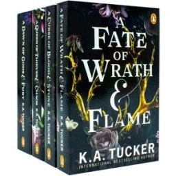 Penguin ltd Fate and Flame Series Collection 4 Books Set By K.A. Tucker (A Fate of Wrath and Flame, A Curse of Blood and Stone, A Queen of Thieves and Chaos and A