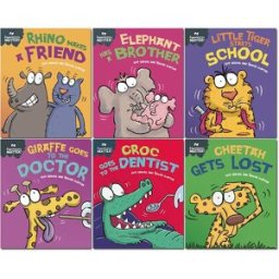 Franklin Watts (Age 3-5) Sue Graves Experiences Matter Collection 6 Books Set Giraffe, Rhino, Elephant, Little Tiger, Croc, Cheetah