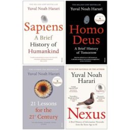 Vintage ltd Yuval Noah Harari Collection 4 Books Set (Homo Deus, Sapiens A Brief History of Humankind, 21 Lessons for the 21st Century and Nexus)