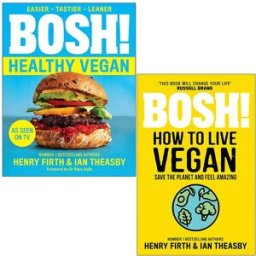 HARPERCOLLINS BOSH! Healthy Vegan & How to Live Vegan 2 Book Set – Plant-Based Recipes & Lifestyle Guide