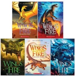 Scholastic Wings Of Fire Series 5 Books Collection Set (Books 1-5) by Tui T. Sutherland