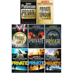 Arrow James Patterson Private Series 1-8 Books Collection Set (Private, Private London, Private Games, Private: No. 1 Suspect, Private Berlin and MORE)