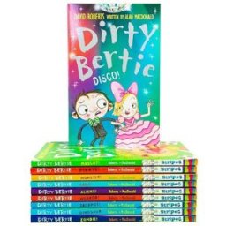 Little Tiger Press Dirty Bertie - Series 3 - David Roberts 10 Books Collection Set My Joke Book Disco Monster Fame Ali..