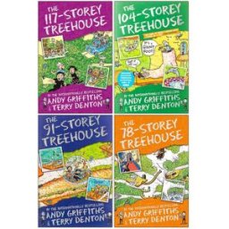 Macmillan Children's Books ltd The Treehouse Storey Books 6 - 9 Collection Set by Andy Griffiths & Terry Denton (117-Storey Treehouse, 104-Storey Treehouse, The 91-Storey Treehouse,