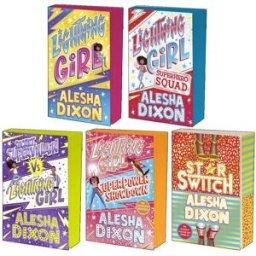 Scholastic Lightning Girl Series 5 Books Collection Set By Alesha Dixon (Lightning Girl, Superhero Squad, Secret Supervillain, Superpower Showdown, Star Switch)
