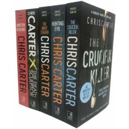 Simon & Schuster UK Chris Carter Robert Hunter Thriller Collection 5 Books Set (Hunting evil,Written in blood,The crucifix killer,The night stalker,The death sculptor)