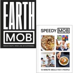Pavilion Earth MOB By MOB Kitchen & Speedy MOB 12-minute meals for 4 people By Ben Lebus 2 Books Collection Set