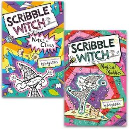 Hodder Children's Books Scribble Witch Collection 2 Books Set By Inky Willis (Notes in Class, Magical Muddles)