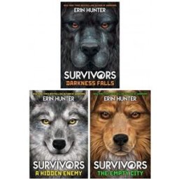 Willow Tree Erin Hunter Survivors Series 3 Books Collection Set Darkness Falls A Hidden Enemy The Empty City