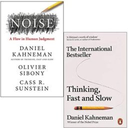 Penguin/HarperCollins Noise & Thinking Fast and Slow By Daniel Kahneman 2 Books Collection Set