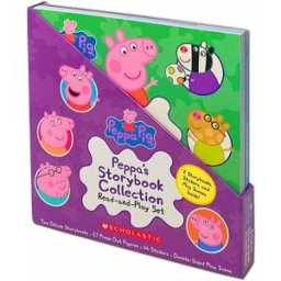 Scholastic Peppa Pig Read & Play Storybook Set – 2 Books with Stickers & Play Scenes