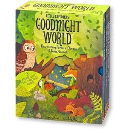 Little Tiger Press Peep Inside Goodnight World Little Explorers 3 Books Collection Box Set (Goodnight Farm, Goodnight Forest, Goodnight Ocean)