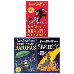 HarperCollinsChildren’sBooks ltd David Walliams 3 Books Collection Set (Gansta Granny Strikes Again, Spaceboy, Code Name Bananas)