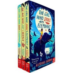 Nosy Crow Ltd Nizrana Farook 3 Books Collection Set (The Girl Who Stole an Elephant, The Boy Who Met a Whale & The Girl Who Lost a Leopard)