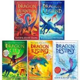 Simon & Schuster Ltd Dragon Realm Series 5 Books Collection Set By Katie Tsang, Kevin Tsang (Dragon Mountain, Dragon Legend, Dragon City, Dragon Rising, Dragon Destiny)