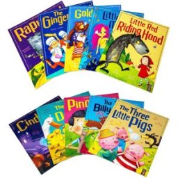 Little Tiger Press My First Fairy Tales Children Classic Collection 10 Books Set Three Little Pigs, Goldilocks and the Three Bears, Little Red Riding Hood