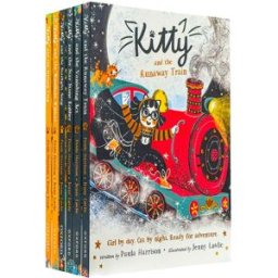 Oxford University Press Paula Harrison Kitty Series 6 Books Set (Books 7-12) (Runaway Train, Vanishing Act, Star Stone Robber, Starlight Song, Woodland Wildcat, Kidnap Trap)