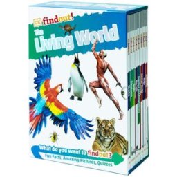 DKfindout!: The Living World Collection 8 Books Box Set (Animals, Bugs, Human Body, Reptiles, Big Cats, Birds, Dinosaurs, Sharks)