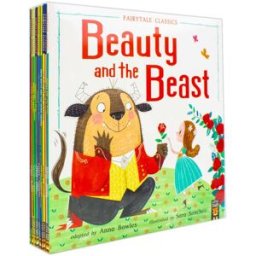 Little Tiger Kids Fairytale Classics 10 Picture Flat Children Books Collection Set (Sleeping Beauty, Jack and the Beanstalk, Rumpelstiltskin, Three Billy Goats and More