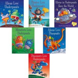 Simon & Schuster Aliens Love Underpants Collection 6 Books Set Pirates, Dinosaurs & Monsters Love Underpants – Funny Children’s Picture Books