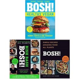 HQ BOSH! 3 Book Set – Healthy Vegan, BISH BASH BOSH & Simple Recipes Plant-Based Cookbook Collection