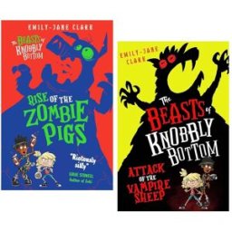 Scholastic The Beasts of Knobbly Bottom Series 2 Books Collection Set (Attack of the Vampire Sheep & Rise of the Zombie Pigs)