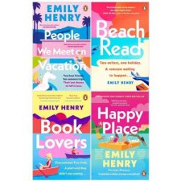 Penguin Emily Henry Collection 4 Books Set (Book Lovers, Beach Read, People We Meet on Vacation and Happy Place)