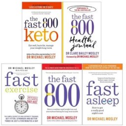 Short Books Dr Michael Mosley 5 Books Collection Set (Fast Exercise, Fast 800, Fast 800 Health Journal, Fast 800 Keto, Fast Asleep)