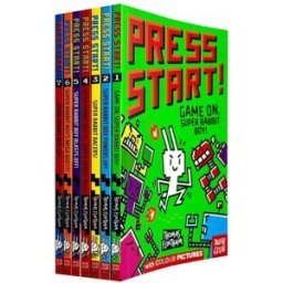 Nosy Crow Press Start Series 1-7 Books Collection Set By Thomas Flintham (Game On, Super Rabbit Boy, Boy Powers Up, Racers, Boy vs Super Rabbit Boss, Boy Blasts