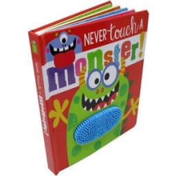 Make Believe Ideas Never Touch a Monster Touch-and-Feel Book – Fun Interactive Sensory Board Book for Babies & Toddlers