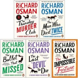 Penguin Thursday Murder Club Mysteries Series 1-5 Books Collection Set By Richard Osman (The Thursday Murder Club, The Man Who Died Twice, The Bullet That Mis