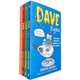 Faber Dave Pigeon Collection 4 Books Set By Swapna Haddow (Dave Pigeon, Nuggets, Racer, Royal Coo!)