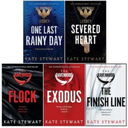 Pan The Ravenhood and The Ravenhood Legacy Series 5 Books Set by Kate Stewart (Flock, Exodus, The Finish Line, One Last Rainy Day, Severed Heart)