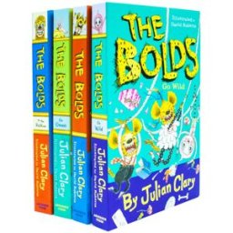 Andersen Press The Bolds 4 Book Set by Julian Clary – The Bolds, Go Green, To The Rescue & Go Wild Funny Kids Collection