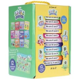 Sweet Cherry Publishing A Case of Alphablocks - 12 Mini Board Book Collection Carry Case, Ideal for Holidays and Early Learning and Preschool Ages! (Alphablocks Board Books)