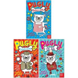 Nosy Crow Ltd Pugly Pamela Butchart Collection 3 Books Set (Pugly Bakes a Cake, Pugly Solves a Crime & Pugly On Ice)