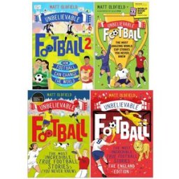 Wren & Rook Unbelievable Football True Stories 4 Book Collection Set by Matt Oldfield (Unbelievable Football, Unbelievable Football 2, England Edition & World Cup