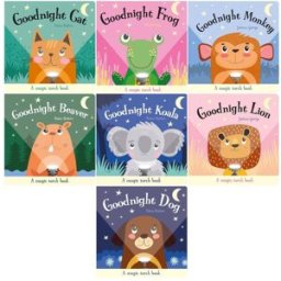 Imagine That Publishing Magic Torch Book Series Collection 7 Book Set (Goodnight Dog, Goodnight Frog, Goodnight Lion, Goodnight Bear, Goodnight Monkey, Goodnight Cat, Goodnig