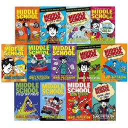 Arrow Middle School by James Patterson 13 Books Collection Set Escape to Australia, Field Trip Fiasco