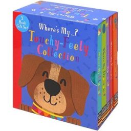 Little Tiger Press Toddlers Touch and Feel 5 Books Collection Set (Dinosaurs, Llama, Unicorn, Puppy & Peacock)