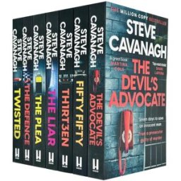 Orion Eddie Flynn Series 7 Books Collection Set By Steve Cavanagh (Twisted,Thirteen, The Defence, The Plea, The Liar, Fifty-Fifty, The Devil's Advocate)