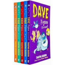 Faber Dave Pigeon Collection 5 Books Set By Swapna Haddow (Dave Pigeon, Nuggets, Racer, Royal Coo! & Kittens!)