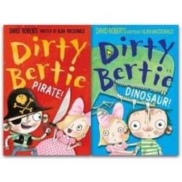 Stripes Publishing ltd Dirty Bertie 2 Books Collection Set (Dinosaur, Pirate)