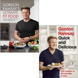 HODDER PUBLISHING Gordon Ramsay Ultimate Fit Food, Quick & Delicious 2 Books Collection Set